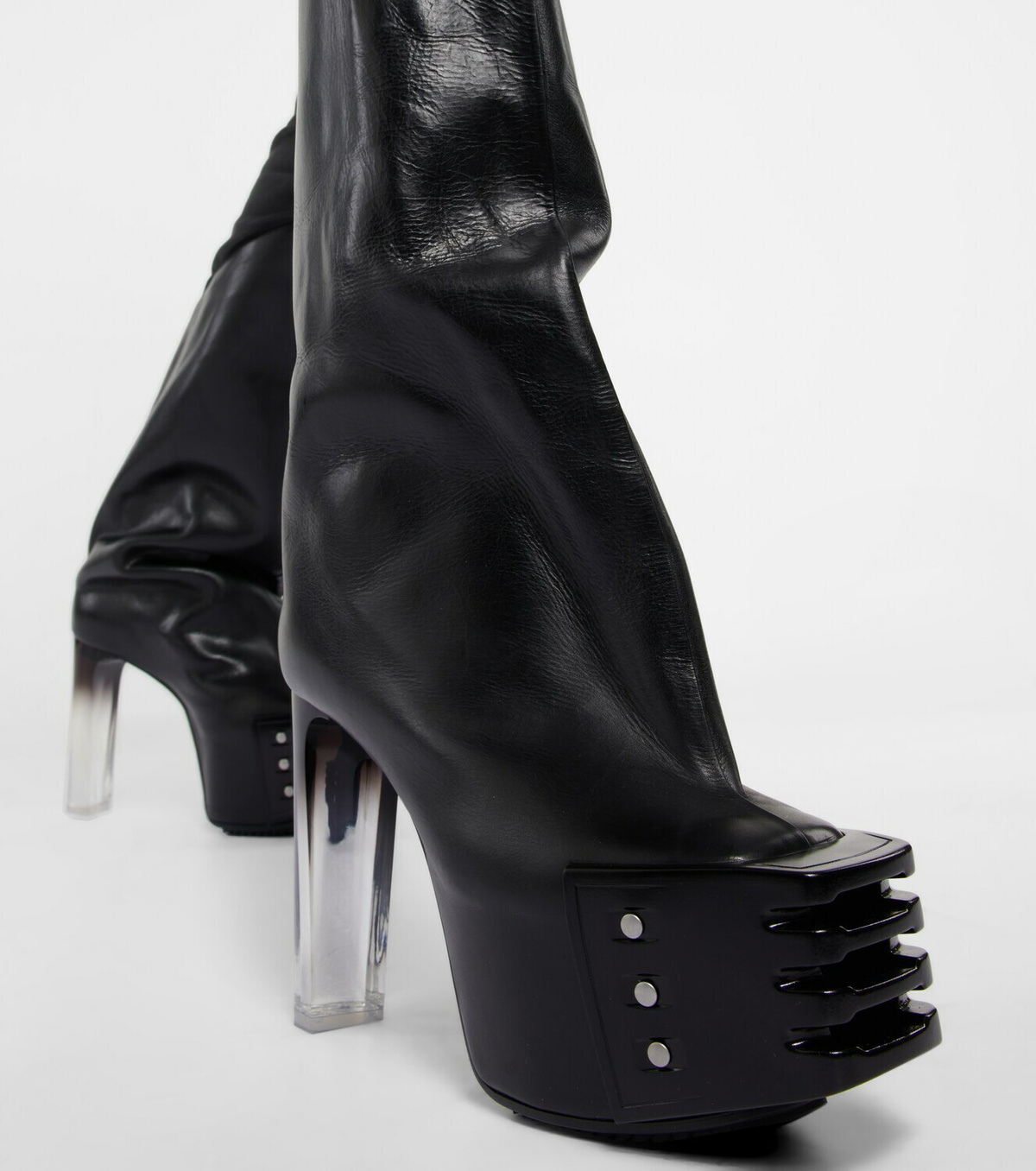 Rick Owens Leather over-the-knee boots Rick Owens
