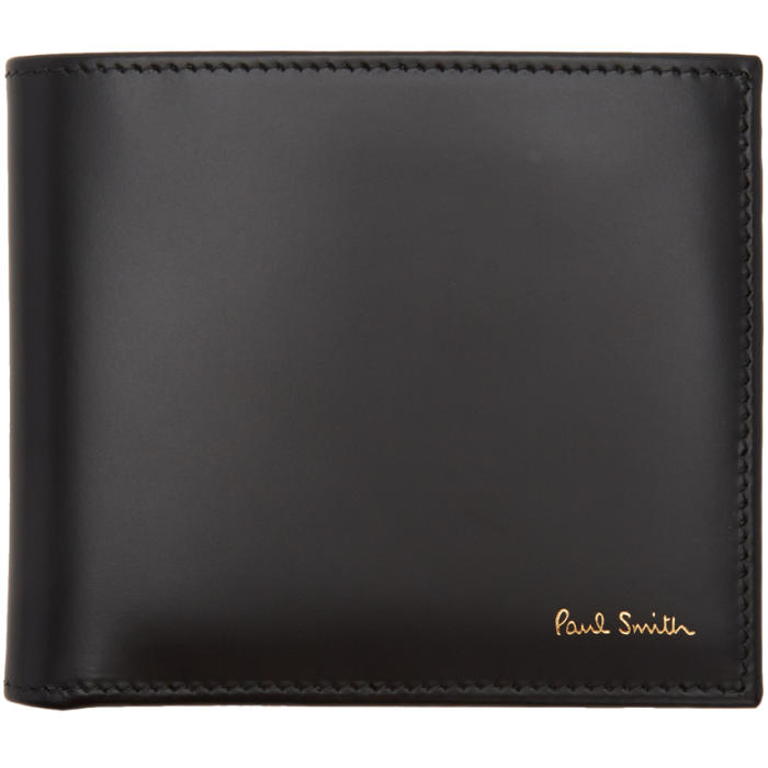 Paul Smith Black Classic Multistripe Bifold Wallet Paul Smith