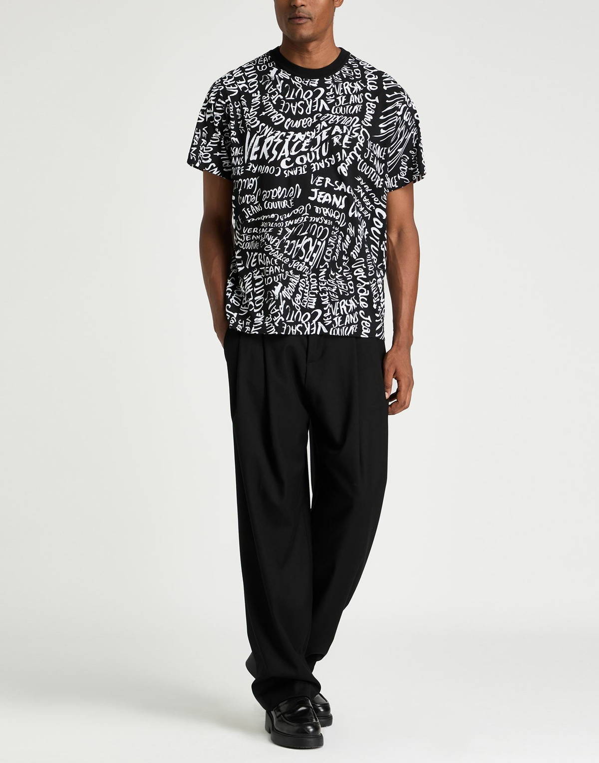 Versace Jeans Couture Mens T-shirt in Black