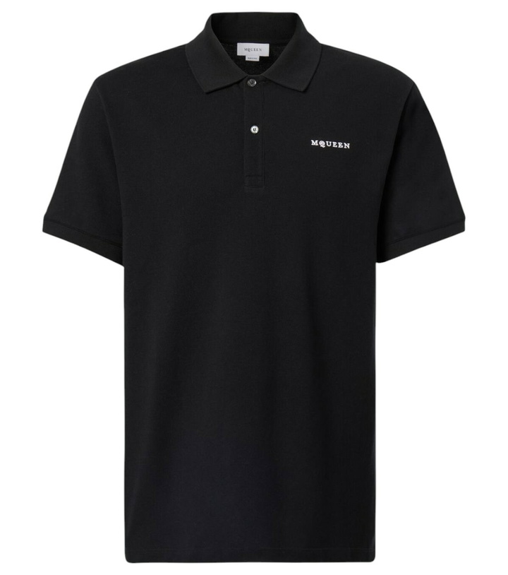 Photo: McQueen Logo cotton polo shirt