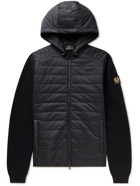 Belstaff - Omar Logo-Appliquéd Cotton and Quilted Shell Hooded Jacket - Black