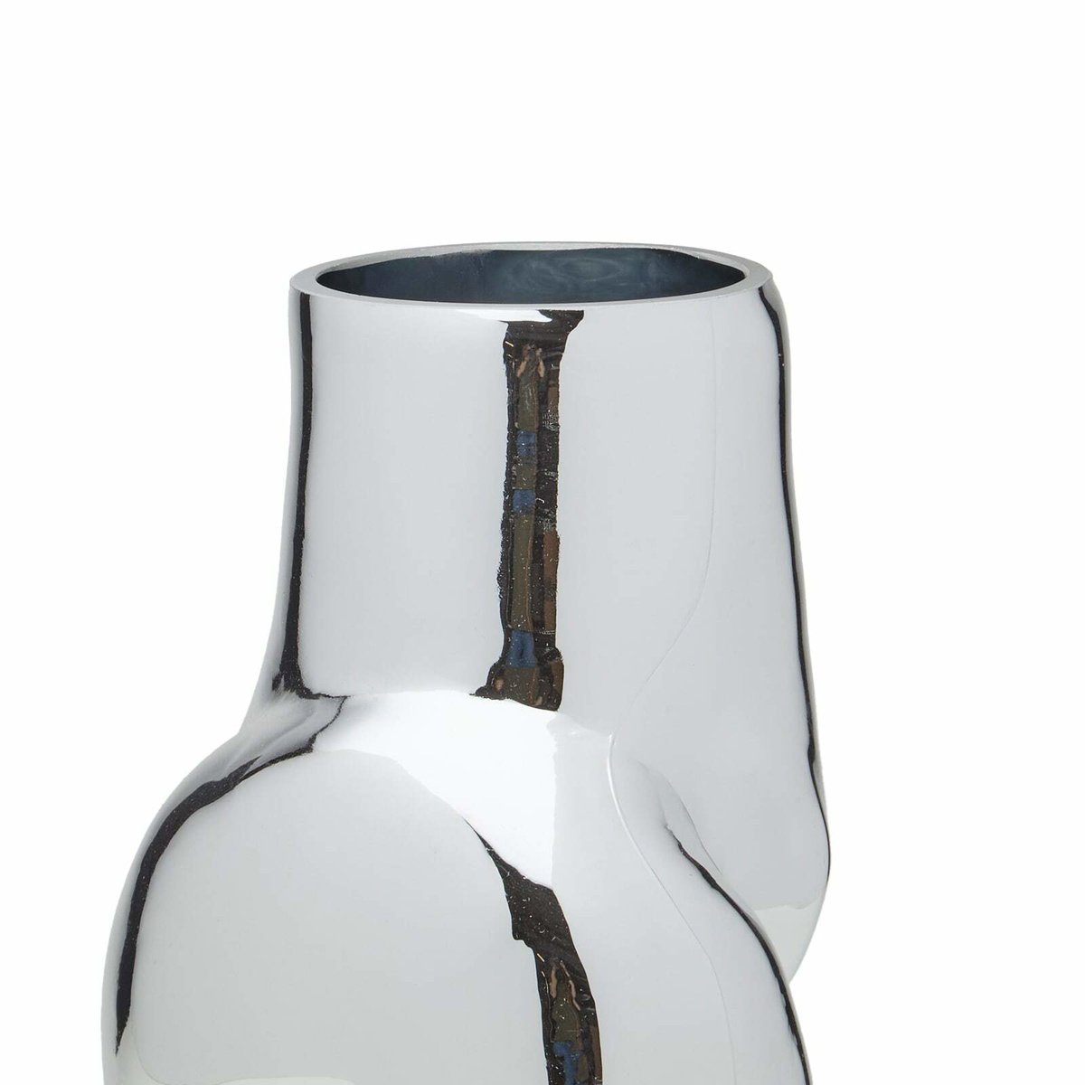 HKliving Gleam Glass Vase - High in Chrome 