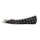 Alexander McQueen Black Punk Stud Ballerina Flats