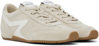 rag & bone Beige Suede Ultra Slim Retro Runner Sneakers