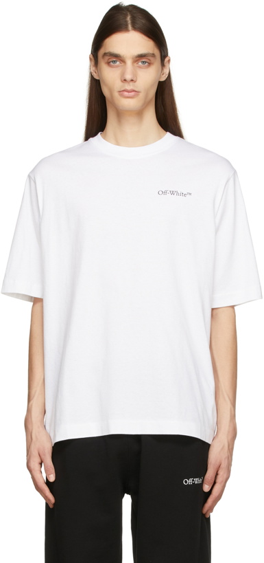 Photo: Off-White White Caravaggio Crowning Skate T-Shirt