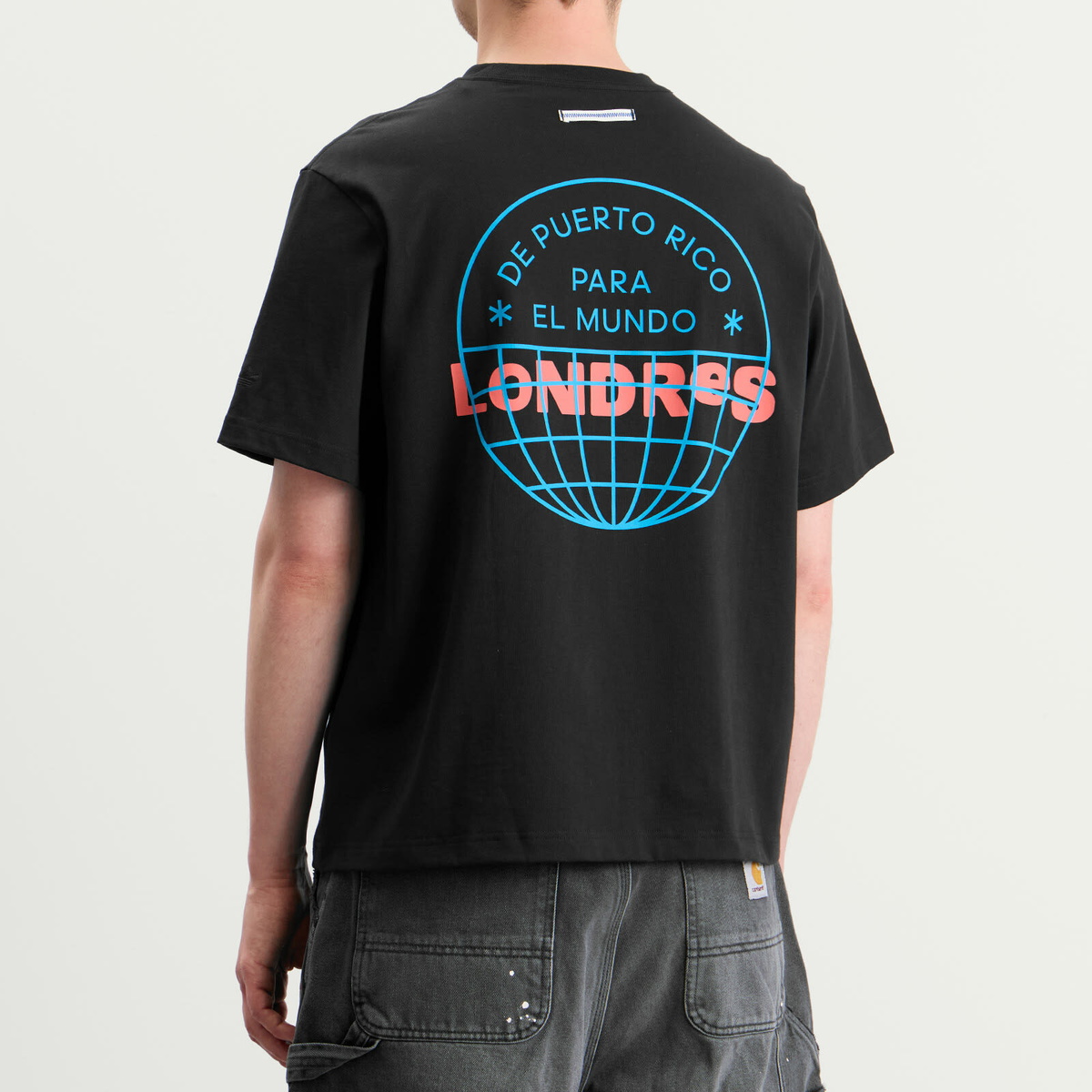Adidas Men's x Bad Bunny London Tour Merch T-Shirt in Black