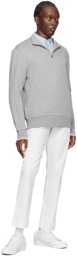 Fred Perry Gray Half-Zip Sweatshirt