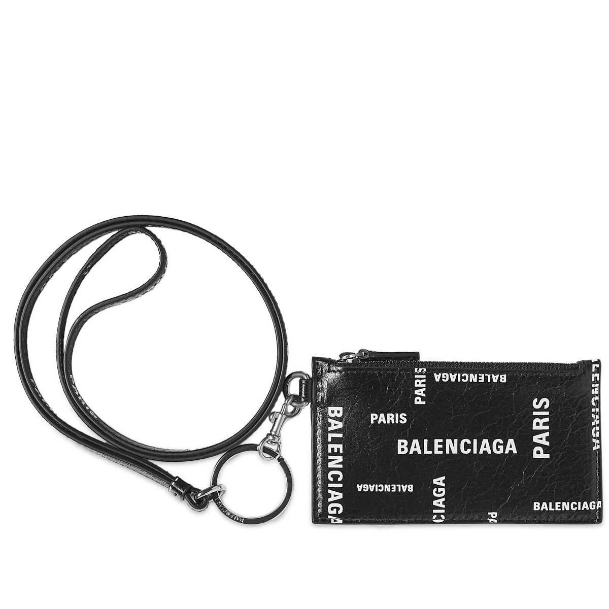 Photo: Balenciaga Men's Lanyard Cash Case in Black/White