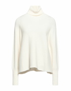 Manila Grace Womens Turtleneck in Off white