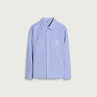 Malbon Men's Benchmark Shirt in Blue Chambray