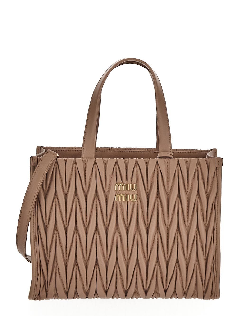 トートバッグ MIU MIU Matelasse Nappa Leather Tote Miu Miu Matelassé Nappa Leather Tote Bag Miu Miu
