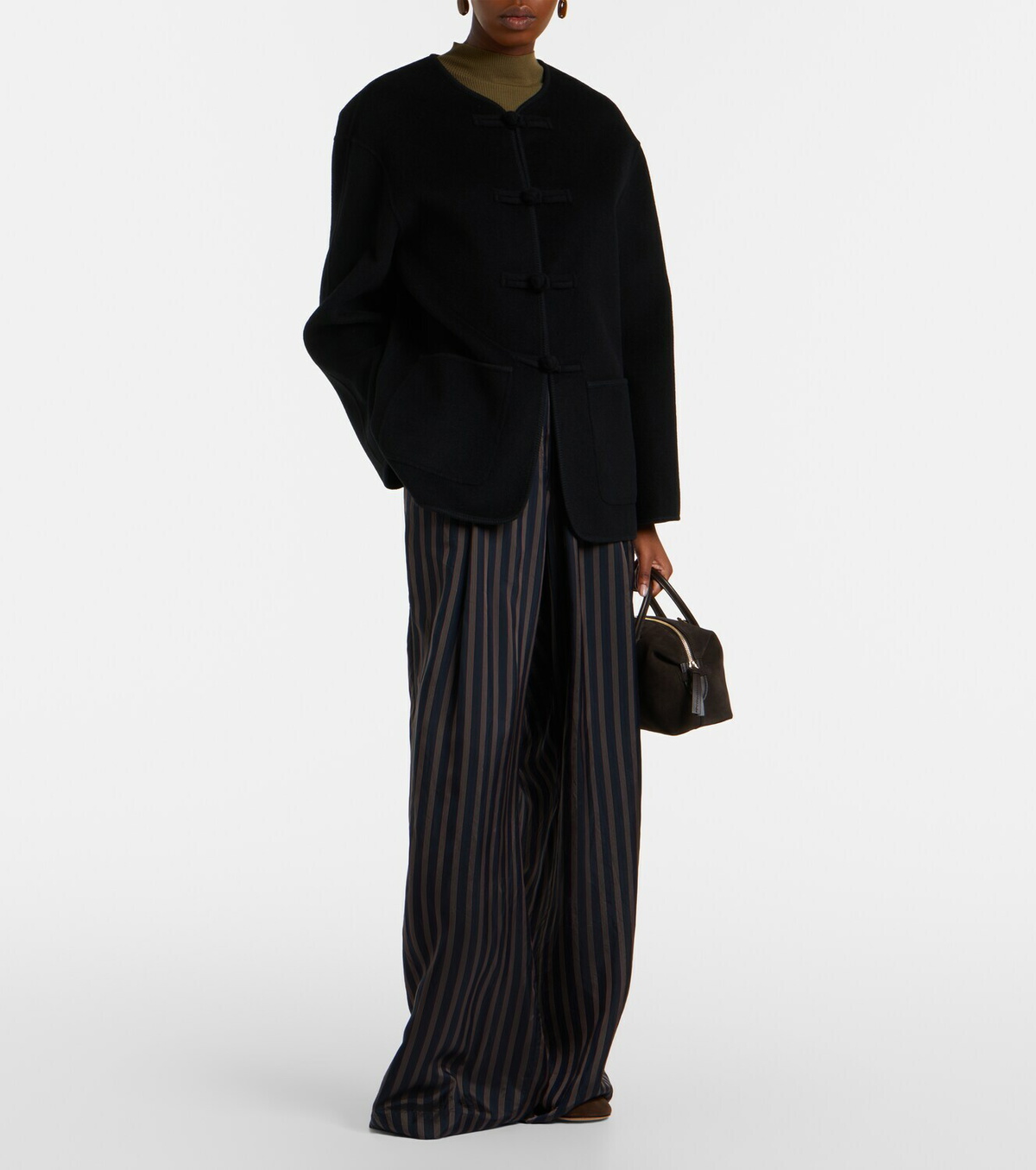 DeMellier Stockholm Small suede top-handle bag
