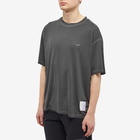 Satisfy Men's Pigment Dyed Auralight Logo T-Shirt in Pigment Black