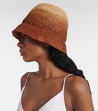 Staud Meyers ombré raffia bucket hat