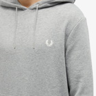 Fred Perry Authentic Men's Small Logo Popover Hoody in Steel Marl