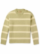 Federico Curradi - Striped Wool-Blend Sweater - Green