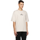 Balenciaga Beige Sponsor Logo T-Shirt