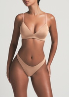 Skims Wireless Stretch-jersey T-shirt bra Light Brown