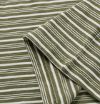 J.Crew - Slim-Fit Striped Cotton-Jersey T-Shirt - Army green
