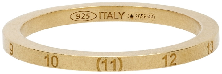 Photo: Maison Margiela Gold Mini Numbers Ring