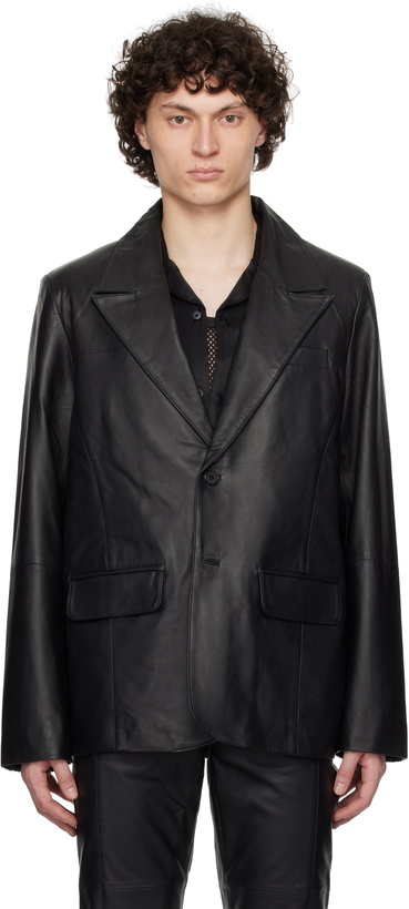Photo: Deadwood Black Stanley Leather Blazer