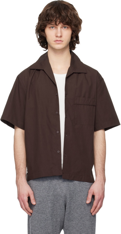 Photo: Entire Studios Brown Pajama Shirt