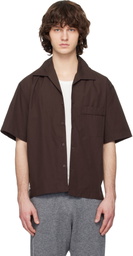 Entire Studios Brown Pajama Shirt