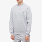 Lacoste Men's Classic Crew Sweat in Silver Marl