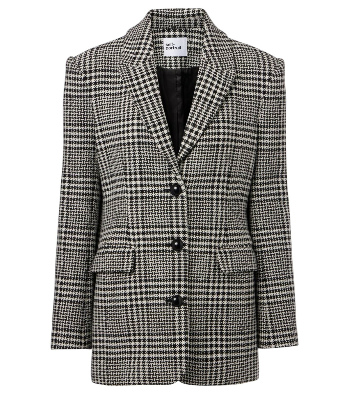 ジャケット Self-Portrait Houndstooth Crystal Trim Jacket Houndstooth Crystal Trim Jacket – self-portrait-US