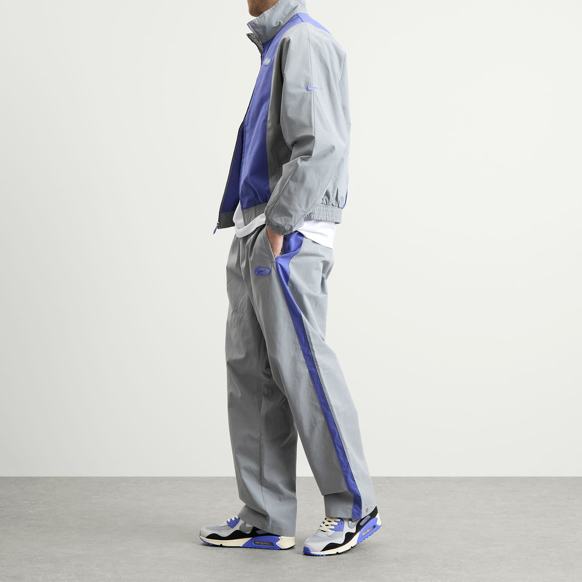 Nike x PATTA Track Pant in Particle Grey/Sapphire