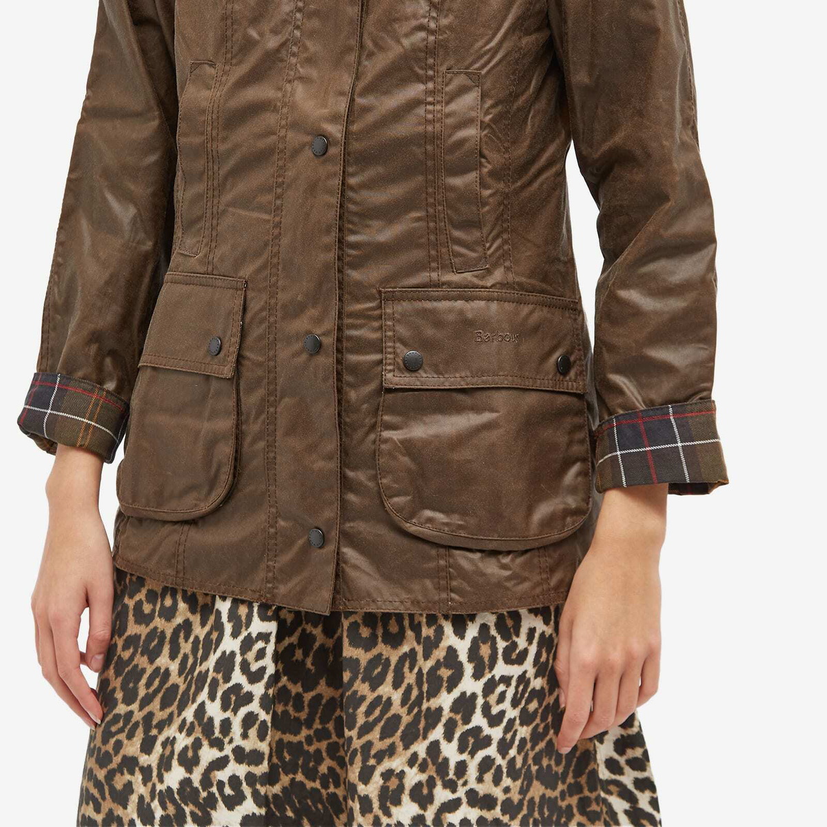 Barbour Women s Beadnell Wax Jacket in Bark Barbour