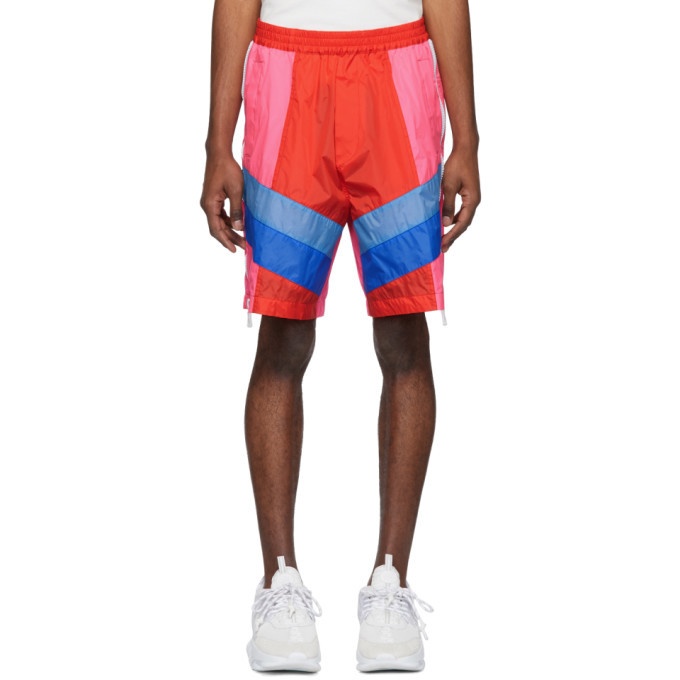 Photo: Dsquared2 Red and Pink Nylon Zipper Shorts