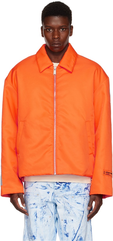 Photo: Heron Preston Orange Security Uniform Tape Jacket