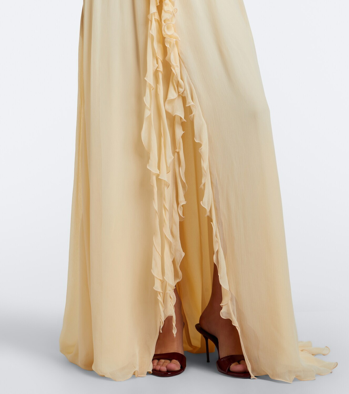 Blumarine Ruffled georgette gown