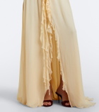 Blumarine Ruffled georgette gown