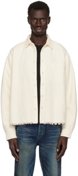 John Elliott Off-White Solid Hemi Oversized Shirt