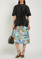 Rabanne Sequin-embellished Floral Midi Skirt Multicoloured