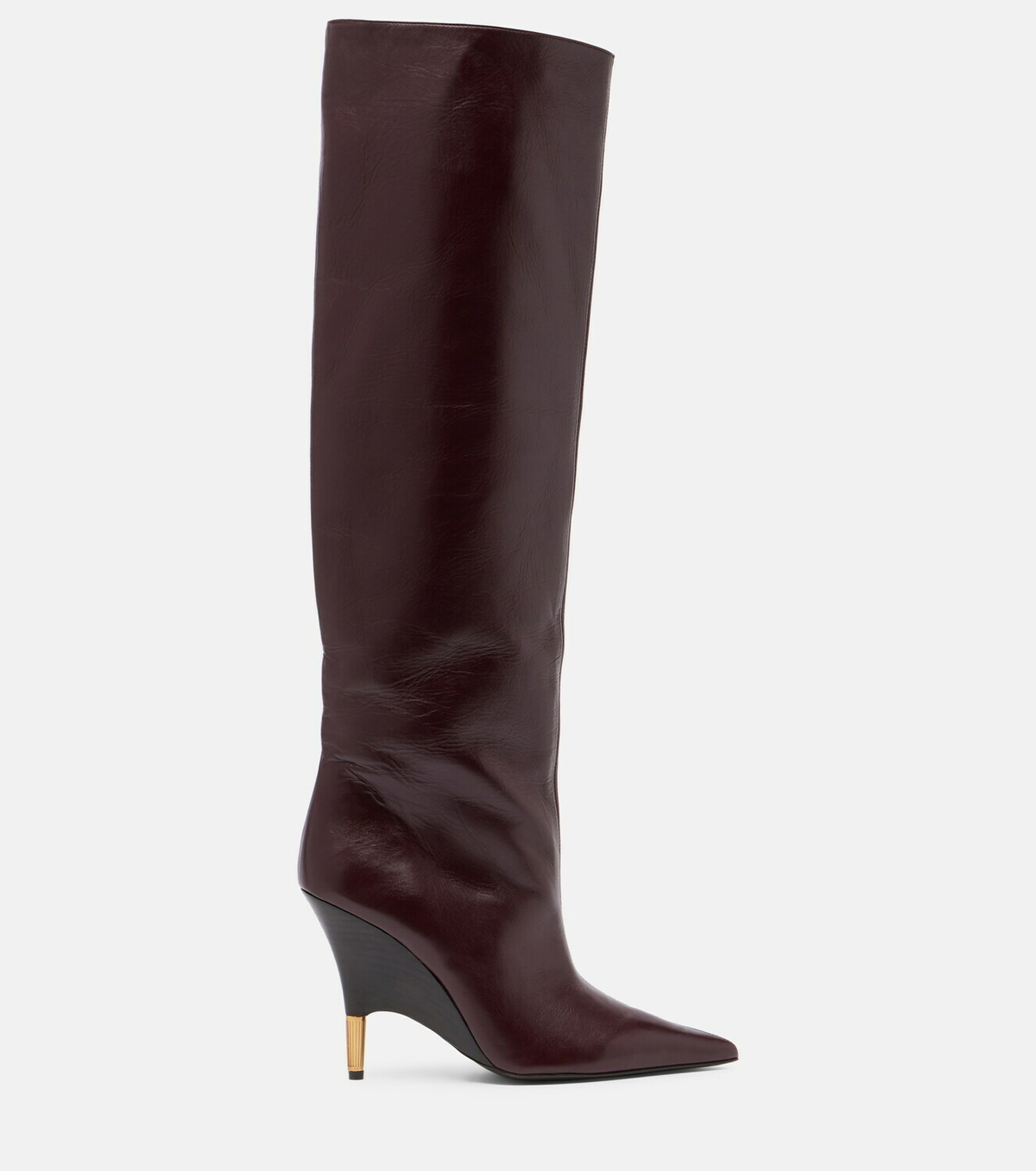 Khaite Bella 100 leather knee-high boots