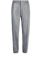 ERMENEGILDO ZEGNA - Tapered Wool-Flannel Trousers - Gray