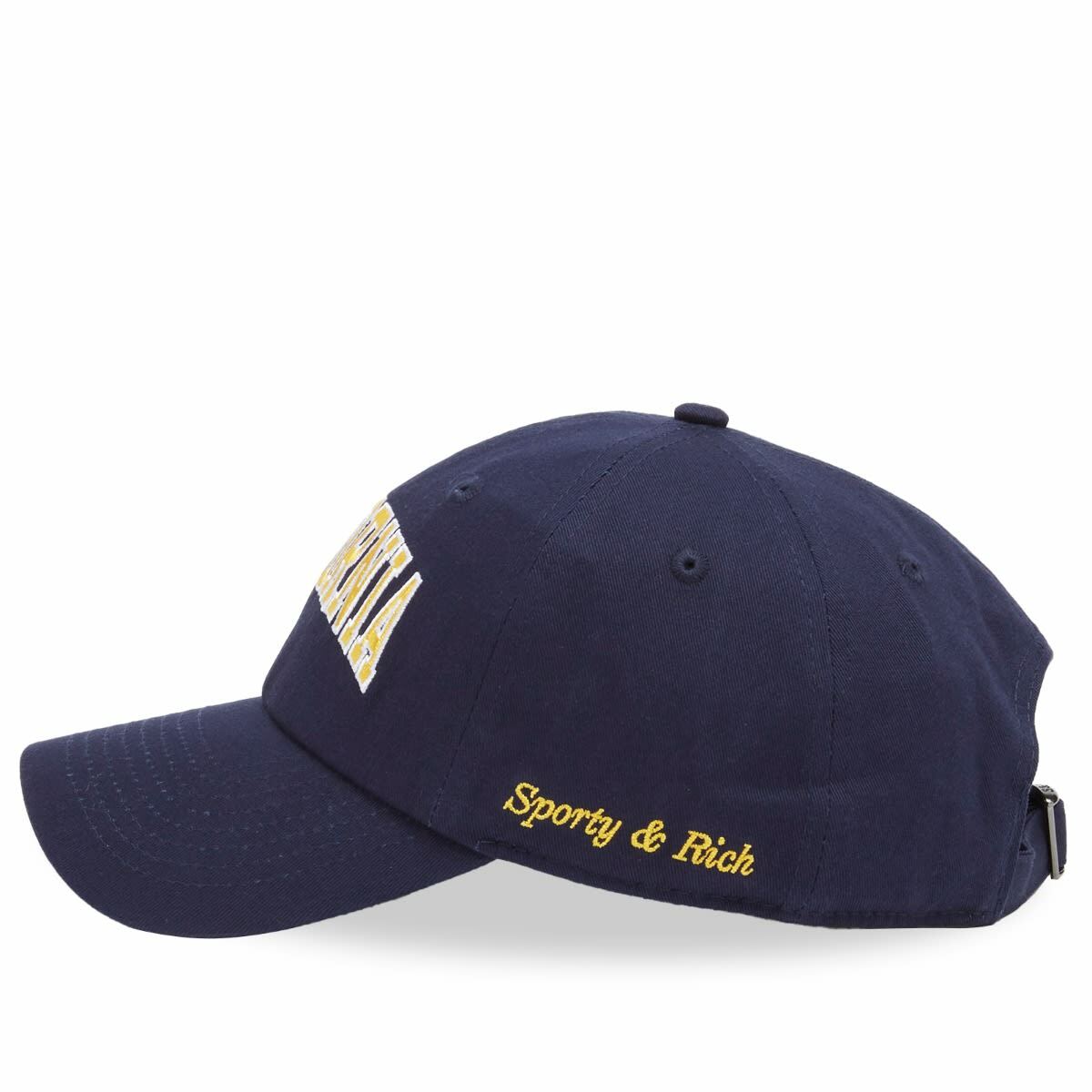 Sporty & Rich Women's California Hat in Navy Gold/White 