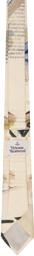 Vivienne Westwood Beige Printed Tie