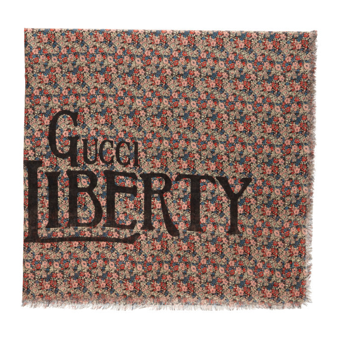 Photo: Gucci Multicolor Liberty London Edition Floral Scarf