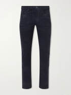 TOM FORD - Slim-Fit Cotton-Blend Corduroy Trousers - Black