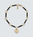Foundrae Dream 18kt gold chain bracelet with onyx
