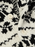 Ralph Lauren Purple label - Shawl-Collar Cashmere-Jacquard Cardigan - Black