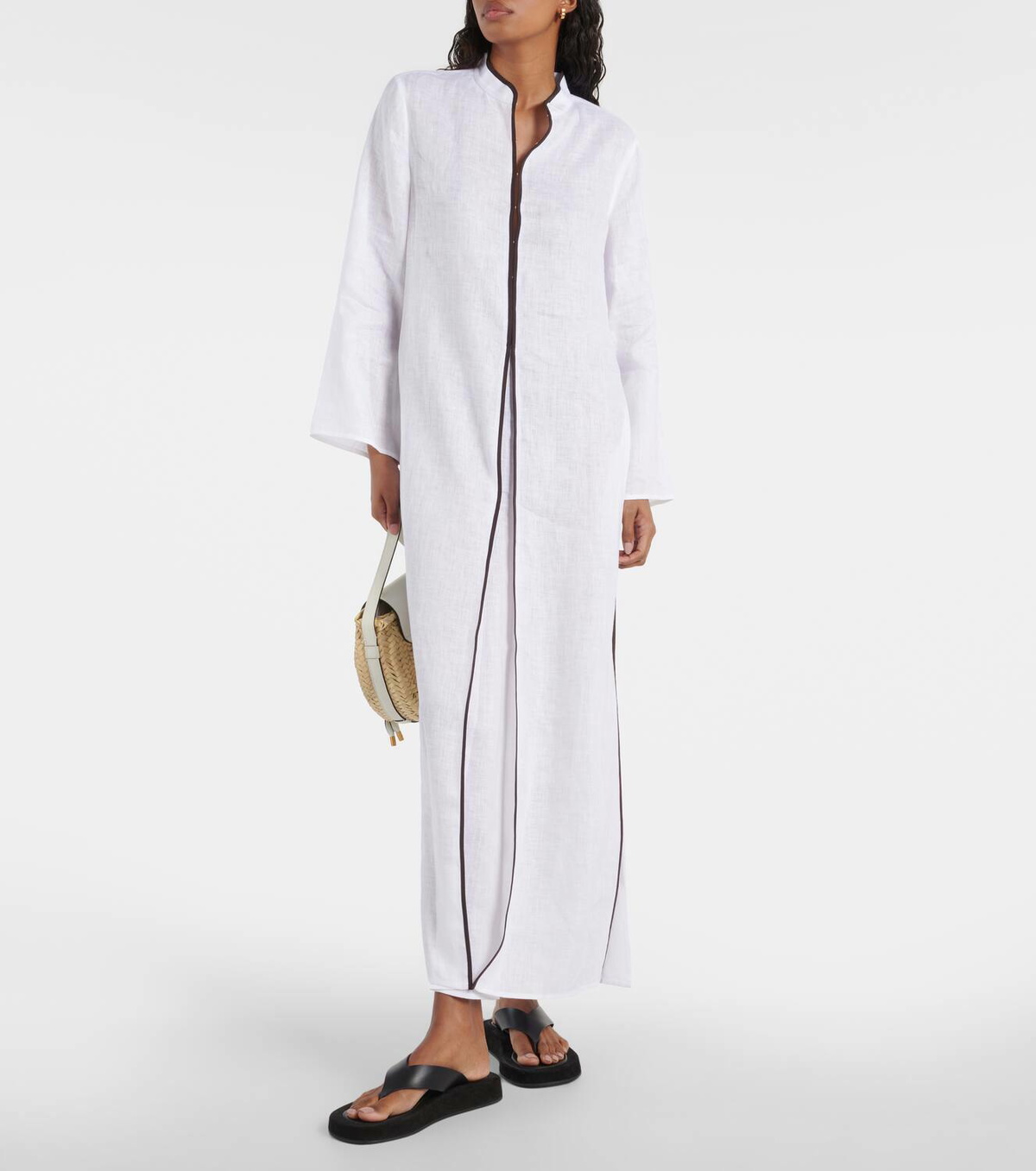 Tory Burch  コットン カフタン タッセル付き  関税送料込 Tory Burch Tasseled Embroidered Cotton Kaftan | Wardrobe Icons