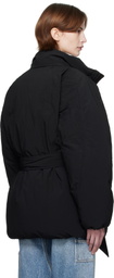 Alexander Wang Black Dome Logo Patch Down Jacket