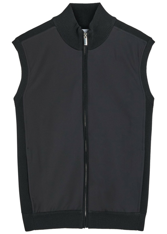 Photo: Raith Davi Hybrid Panelled Stretch-knit Gilet Navy