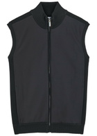 Raith Davi Hybrid Panelled Stretch-knit Gilet Navy