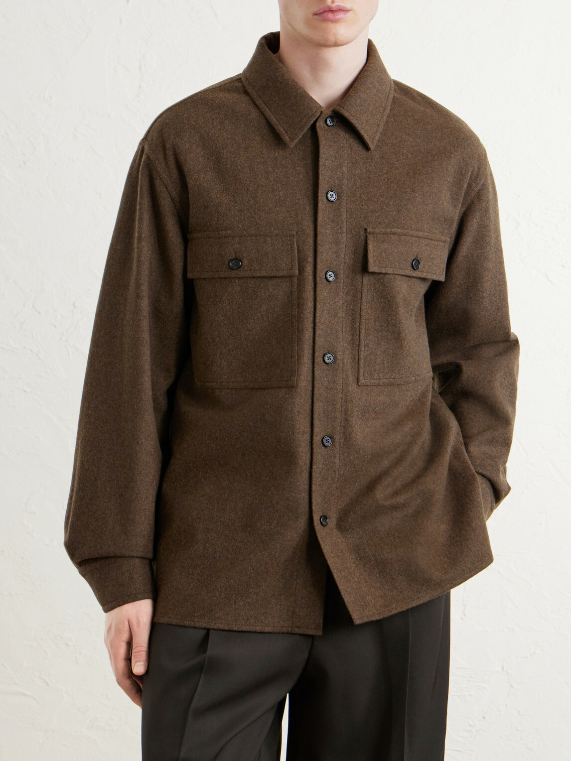Jil Sander - Virgin Wool Overshirt - Brown